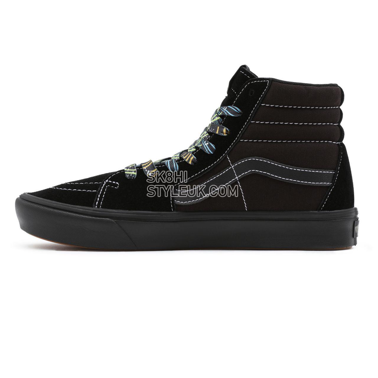 Vans Speed Lacer ComfyCush Sk8-Hi Black Classic Mens Womens - (Speed Lacer) black/black VN0A3WMB9LC Shoes