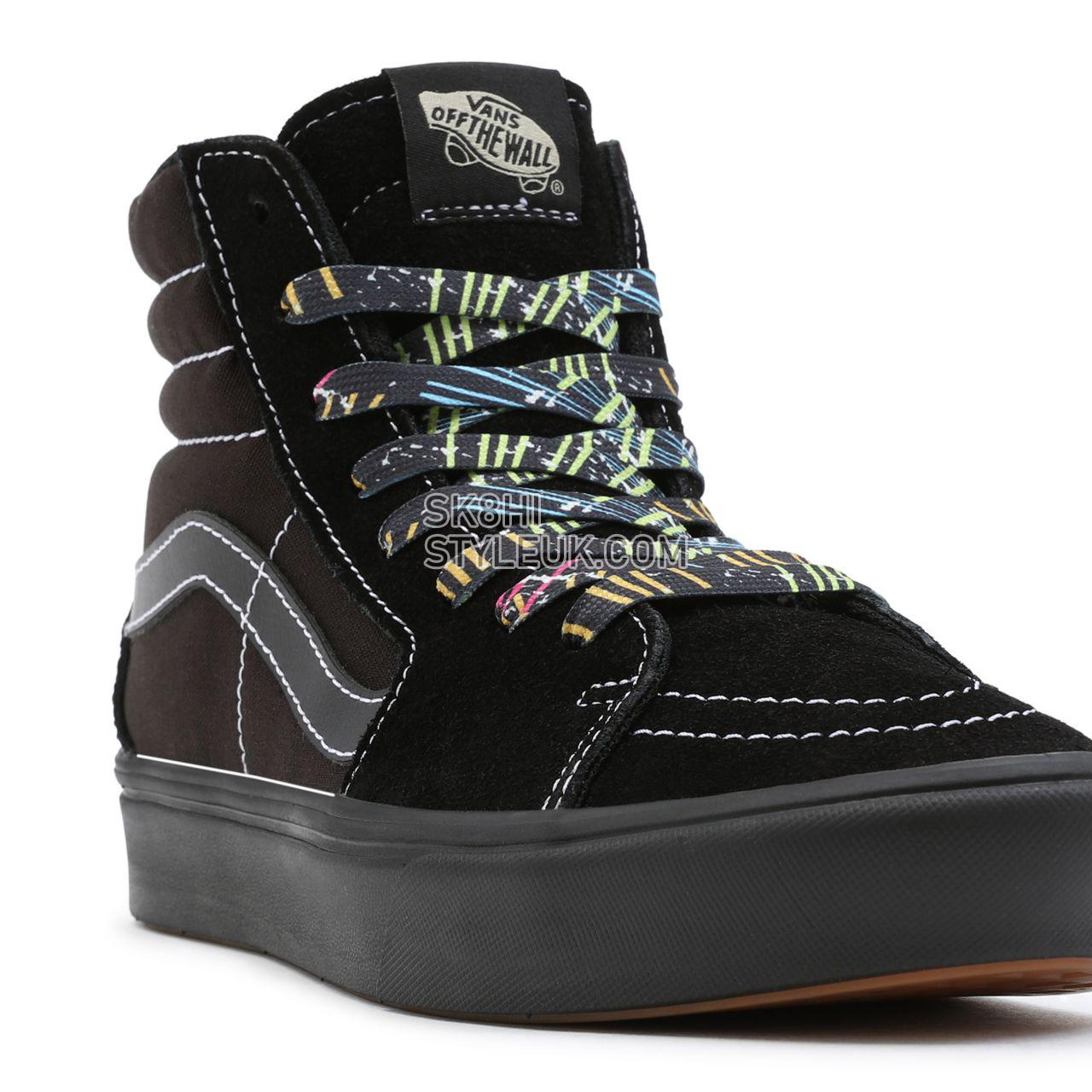 Vans Speed Lacer ComfyCush Sk8-Hi Black Classic Mens Womens - (Speed Lacer) black/black VN0A3WMB9LC Shoes