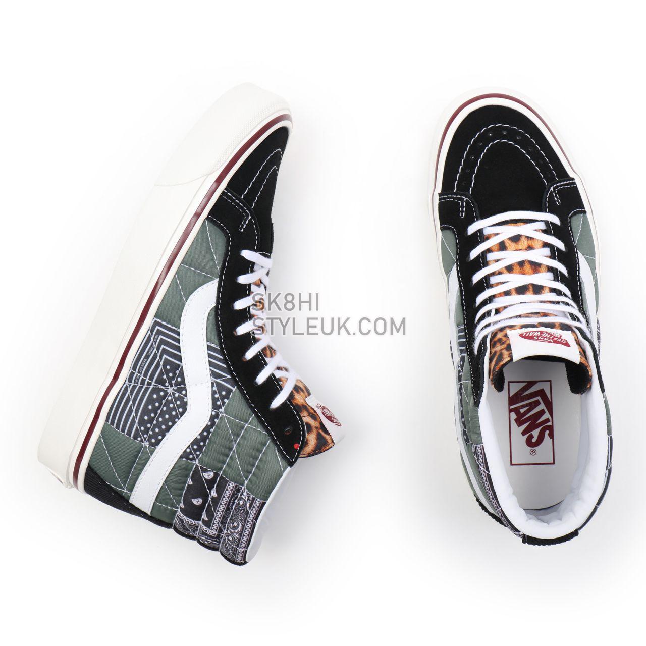 Vans Anaheim Factory Sk8-Hi 38 DX Pw Black Classic Mens Womens - (Anaheim Factory) quilted mix VN0A54FB9GU Shoes