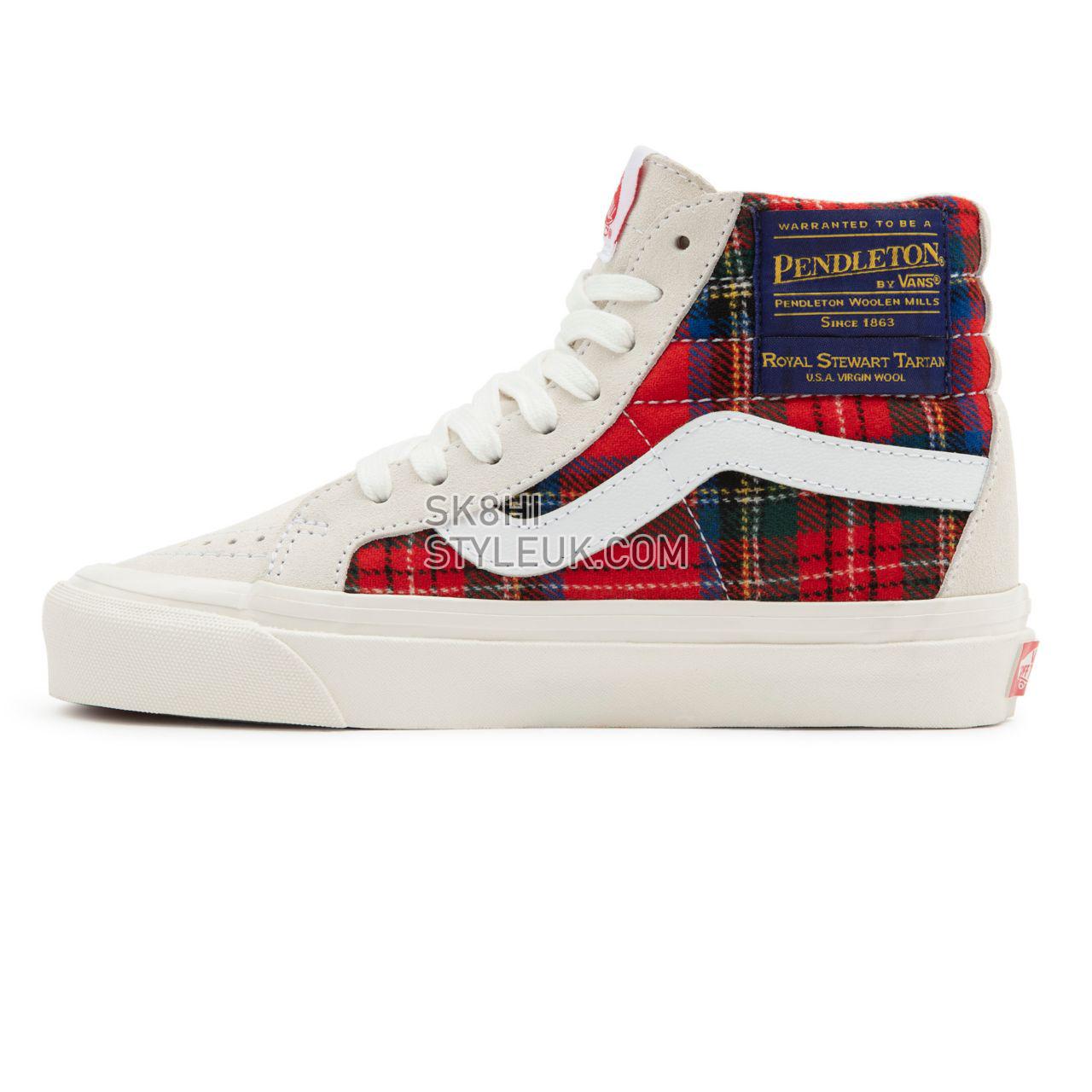 Vans Anaheim Factory Sk8-Hi 38 DX Multicolour Classic Mens Womens - (Anaheim Factory) pendleton/royal stewart tartan VN0A38GF9GT