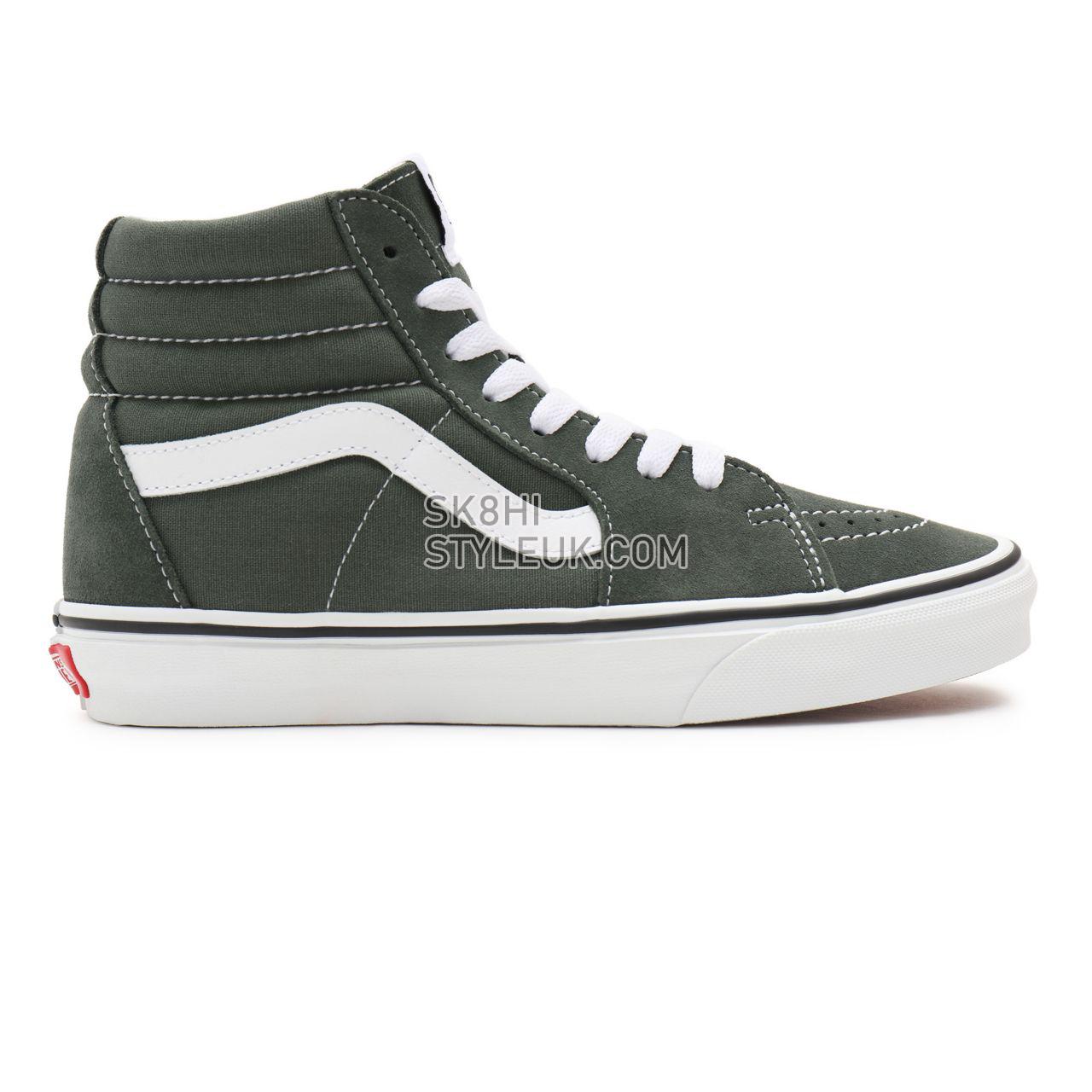 Vans Sk8-Hi Green Classic Mens Womens - thyme/true white VN0A32QG9GF Shoes