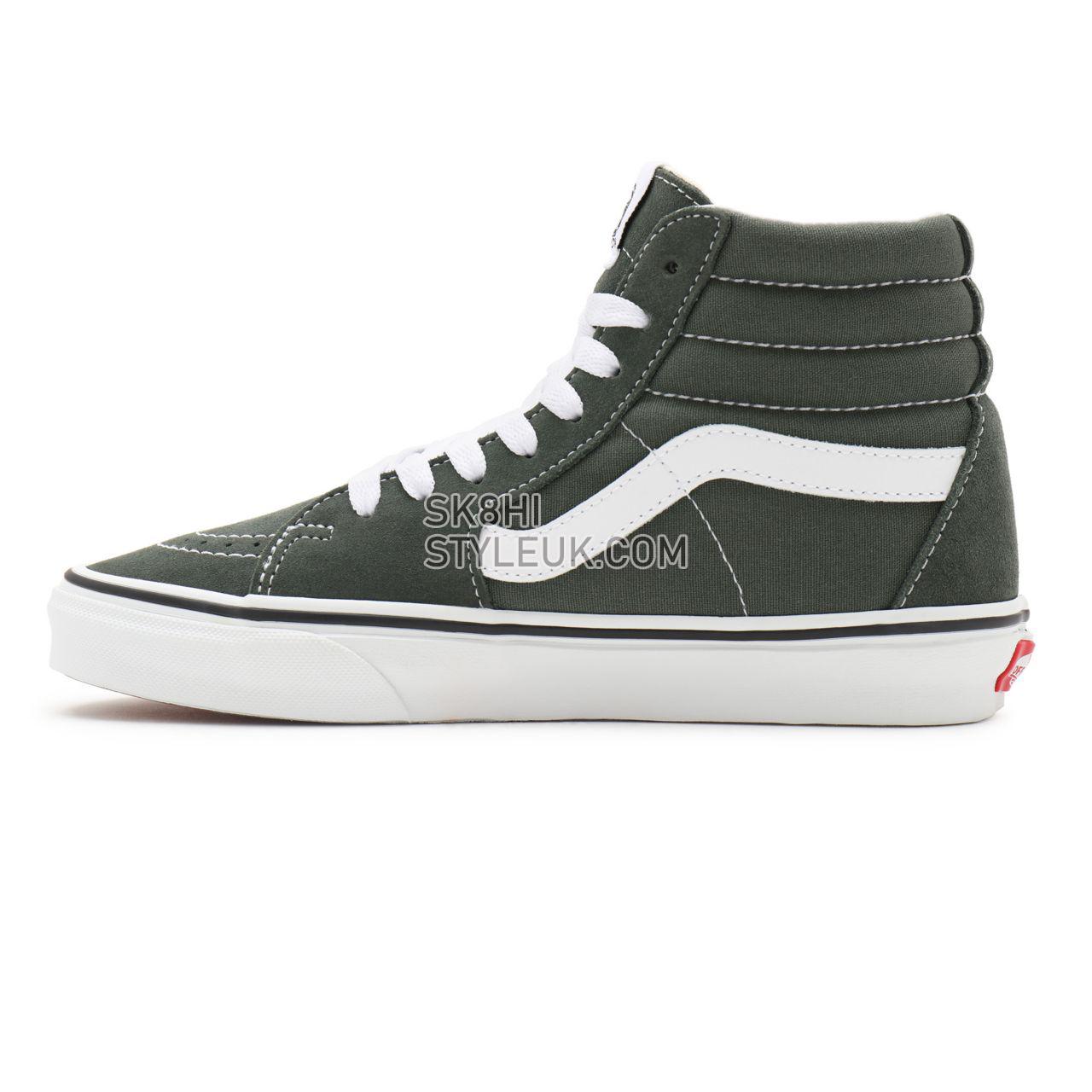 Vans Sk8-Hi Green Classic Mens Womens - thyme/true white VN0A32QG9GF Shoes