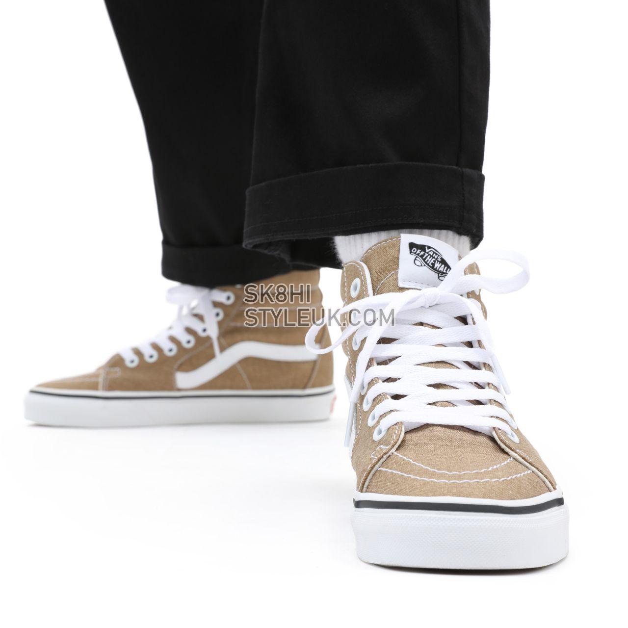 Vans Sk8-Hi Brown Classic Mens Womens - bronze age/true white VN0A32QG9EN Shoes