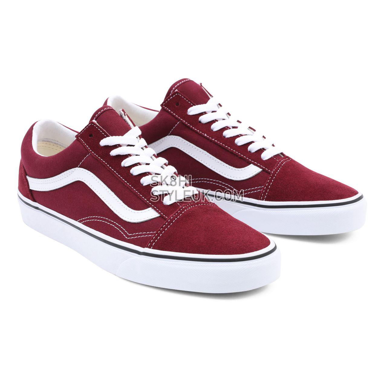 Vans Old Skool Red Classic Mens Womens - Port Royale/True White VN0A38G15U7 Shoes