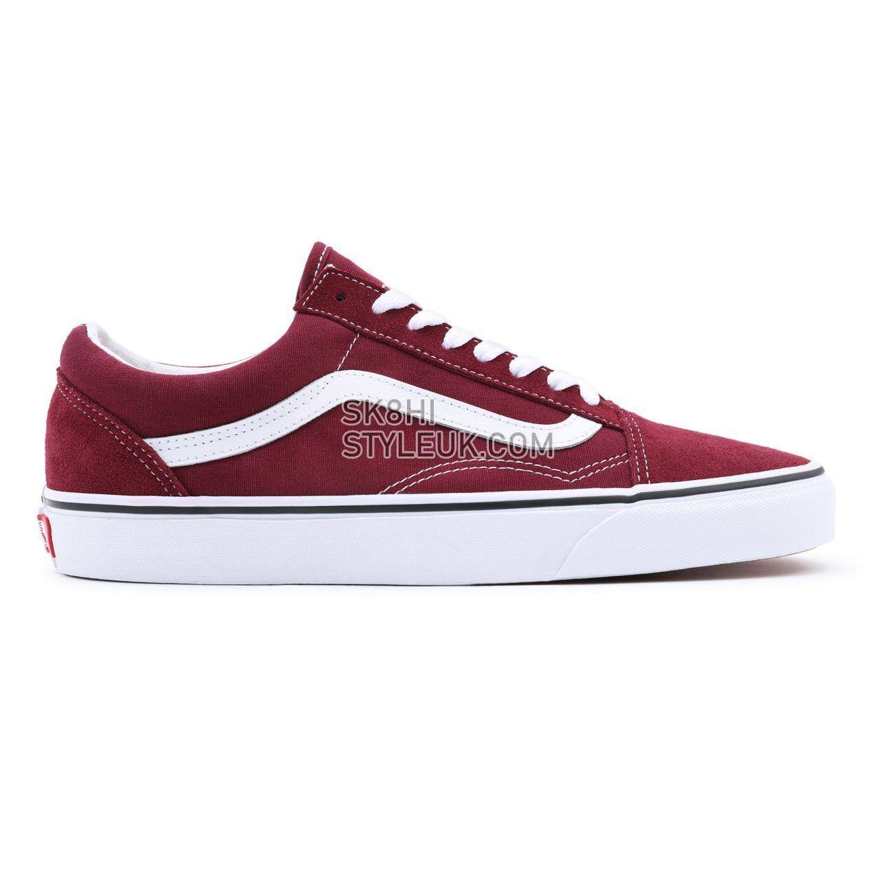 Vans Old Skool Red Classic Mens Womens - Port Royale/True White VN0A38G15U7 Shoes