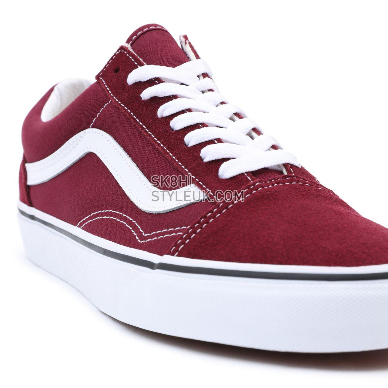 Vans Old Skool Red Classic Mens Womens - Port Royale/True White VN0A38G15U7 Shoes