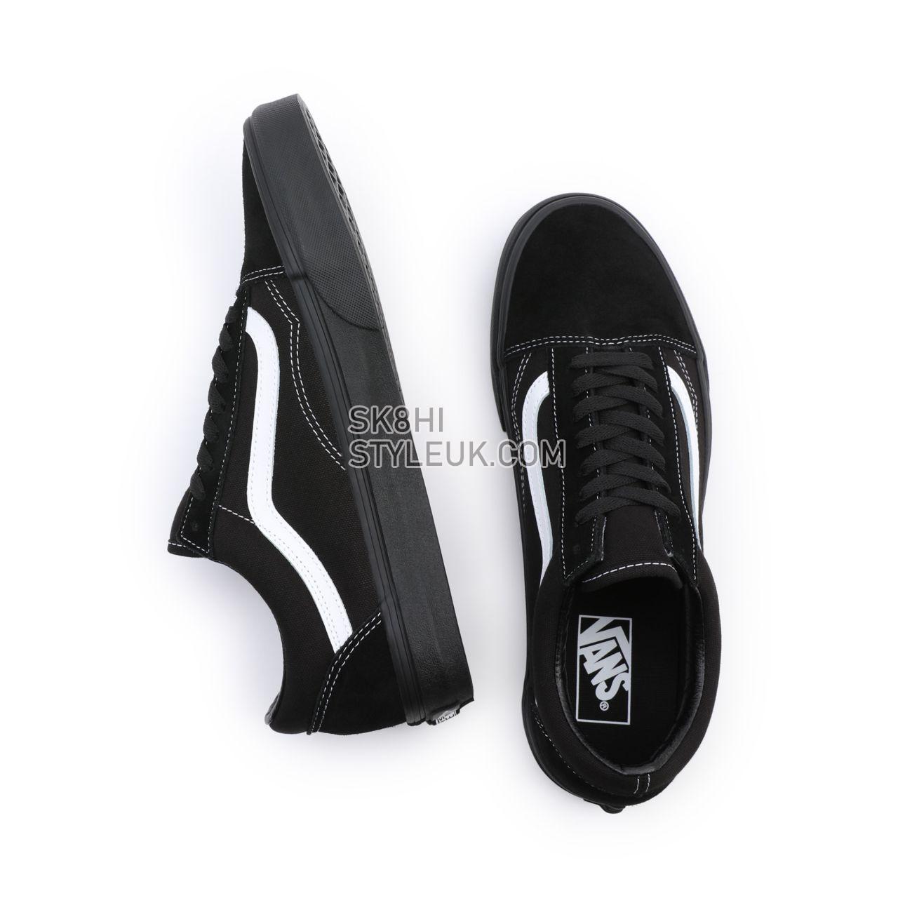 Vans Suede/Canvas Old Skool Black Classic Mens Womens - (Suede/Canvas) Black/Black/True White VN0A3WKT5WU Shoes