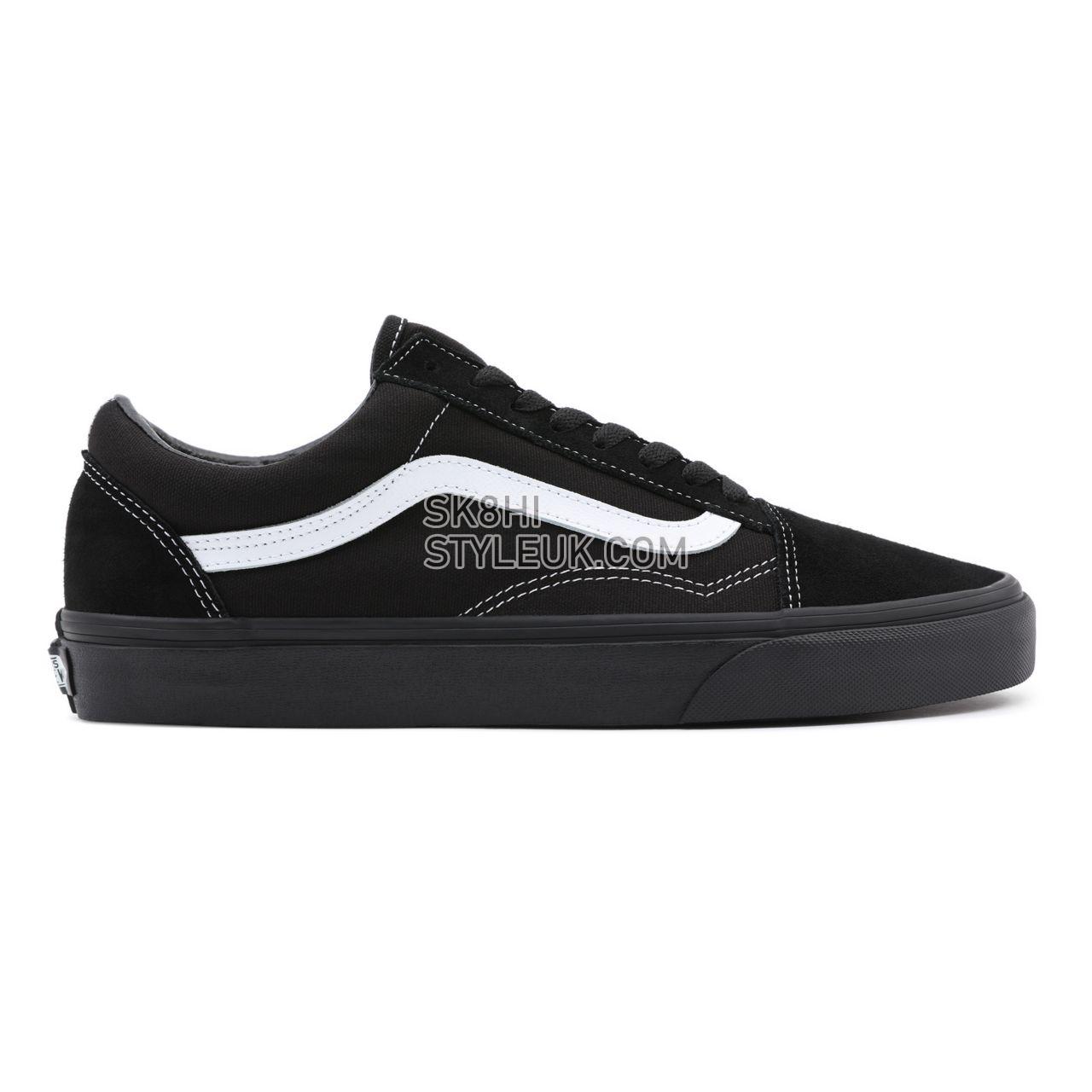 Vans Suede/Canvas Old Skool Black Classic Mens Womens - (Suede/Canvas) Black/Black/True White VN0A3WKT5WU Shoes