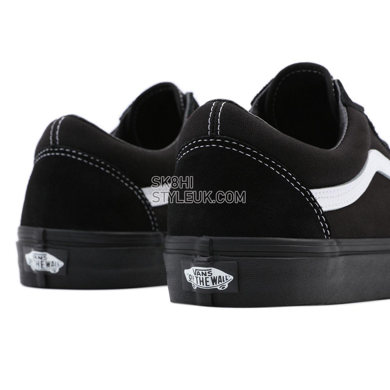 Vans Suede/Canvas Old Skool Black Classic Mens Womens - (Suede/Canvas) Black/Black/True White VN0A3WKT5WU Shoes