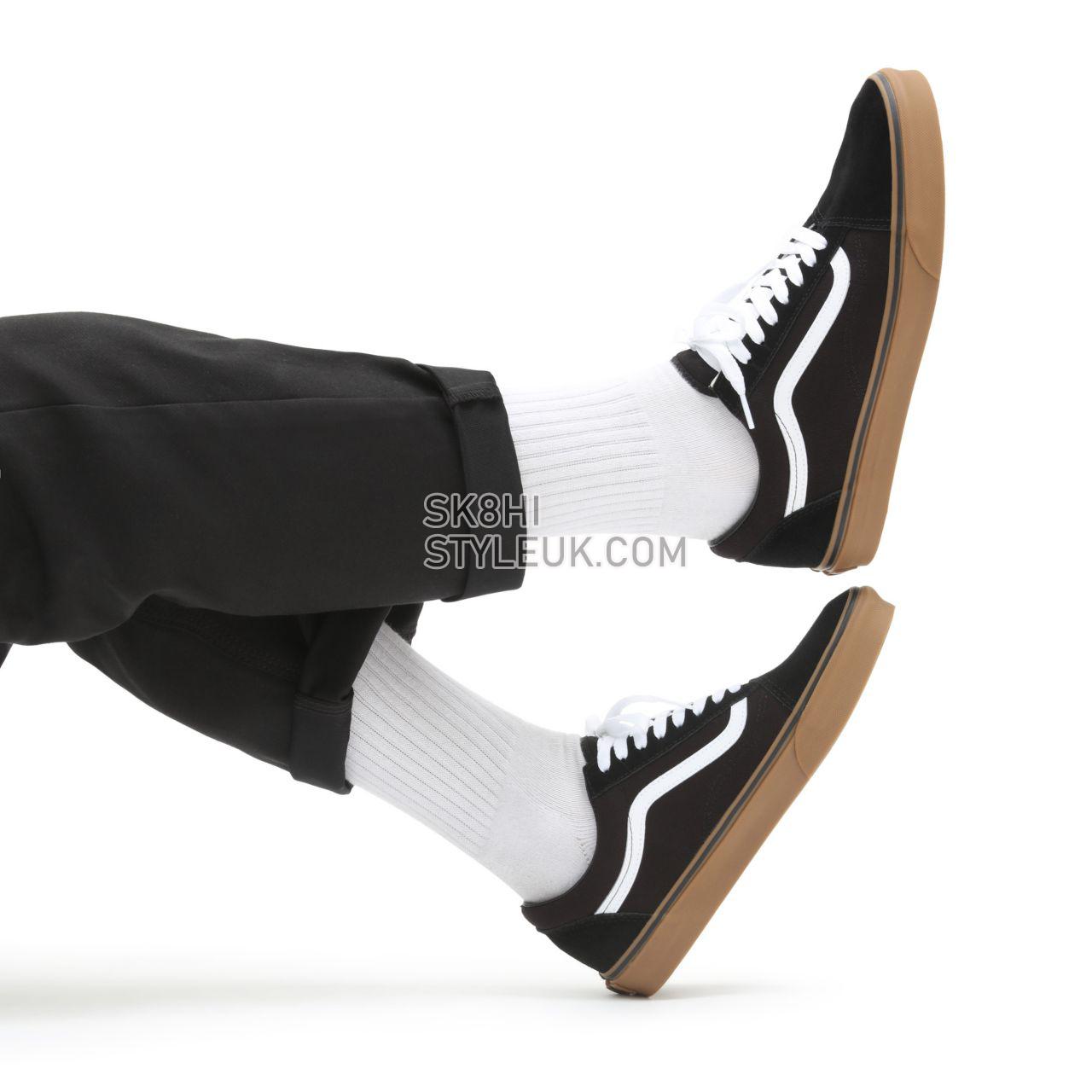 Vans Gumsole Old Skool Black Classic Mens Womens - (Gumsole) Black/Medium Gum VN0001R1GI6 Shoes