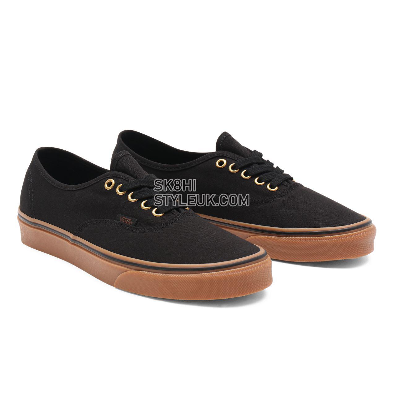 Vans Gum Authentic Black Classic Mens Womens - Black/Rubber VN000TSVBXH Shoes