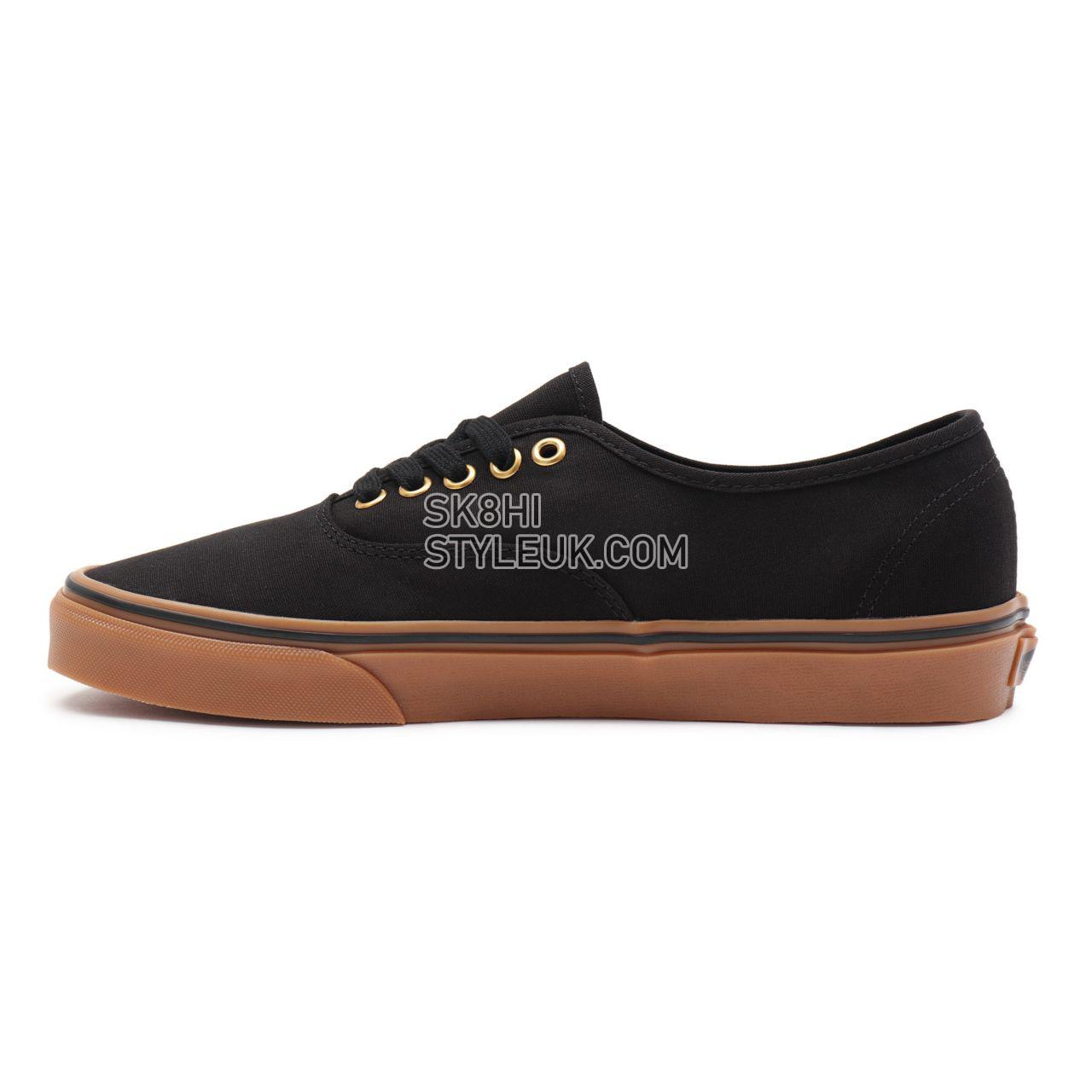 Vans Gum Authentic Black Classic Mens Womens - Black/Rubber VN000TSVBXH Shoes