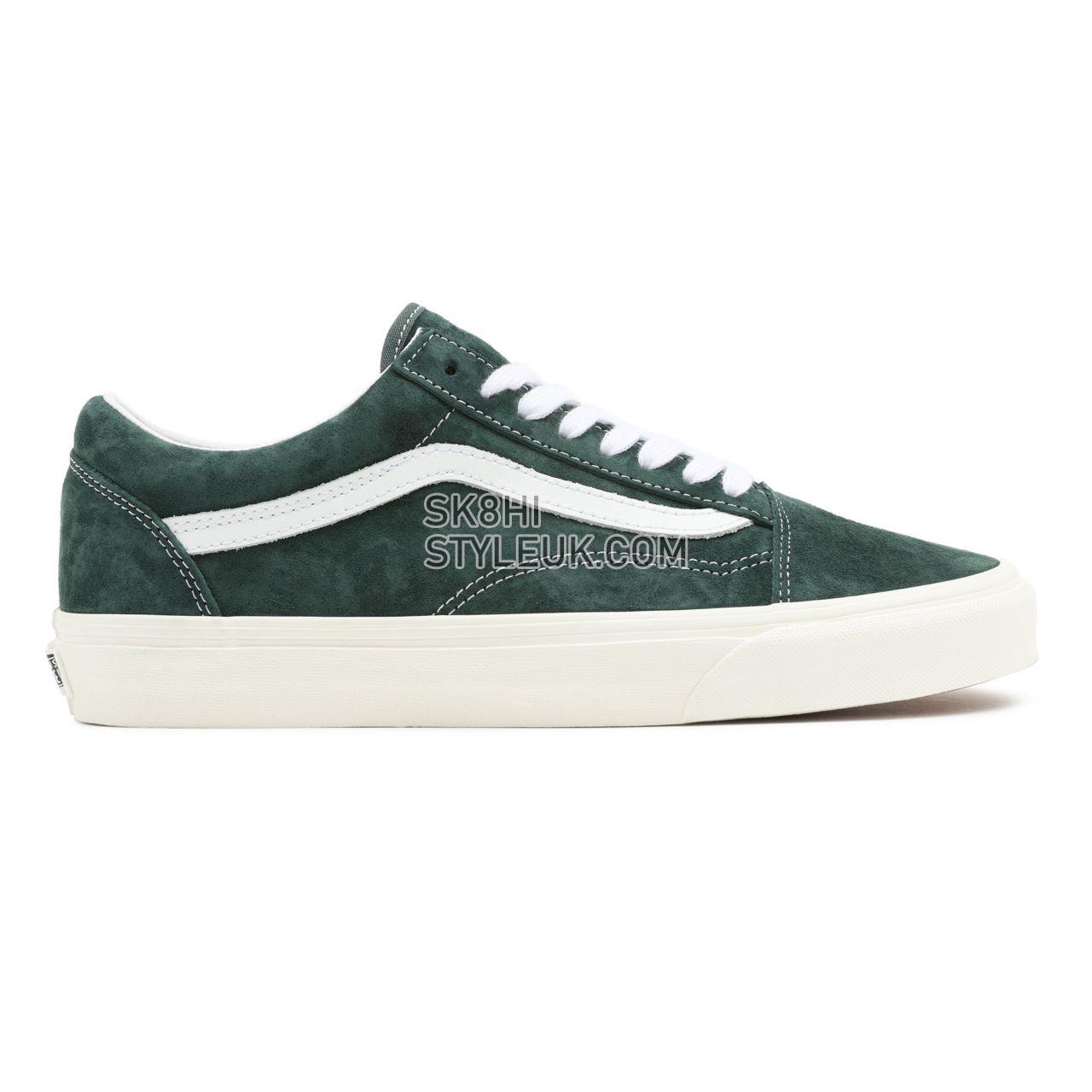 Vans Pig Suede Old Skool Green Classic Mens Womens - (Pig Suede) Jungle Green/Snow White VN0A5JMI94T Shoes