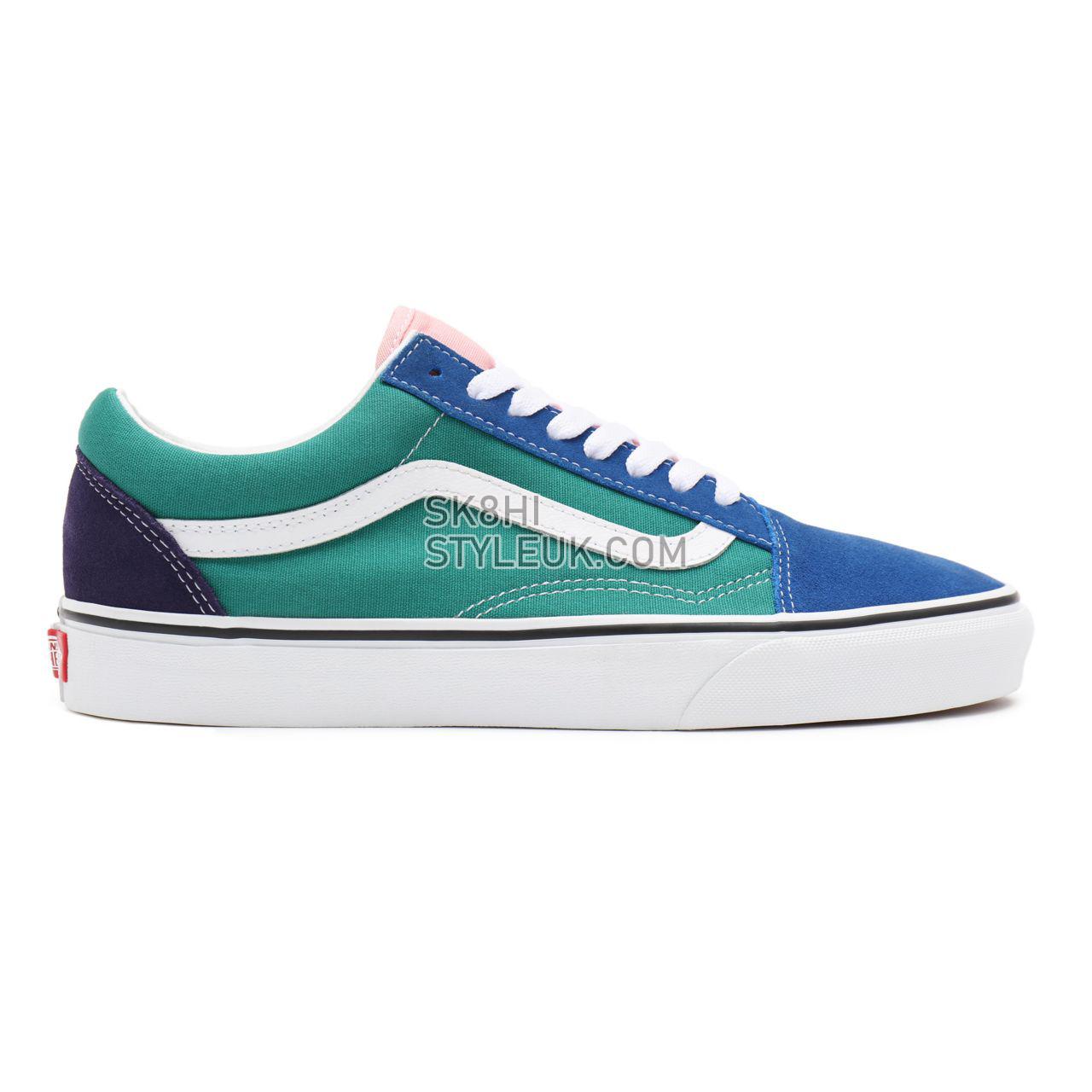 Vans Retro Court Old Skool Blue Classic Mens Womens - (Retro Court) multi/true white VN0A38G19EJ Shoes