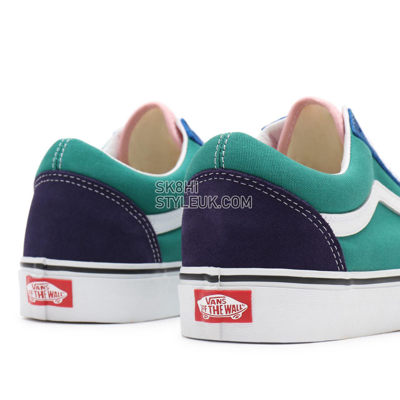 Vans Retro Court Old Skool Blue Classic Mens Womens - (Retro Court) multi/true white VN0A38G19EJ Shoes