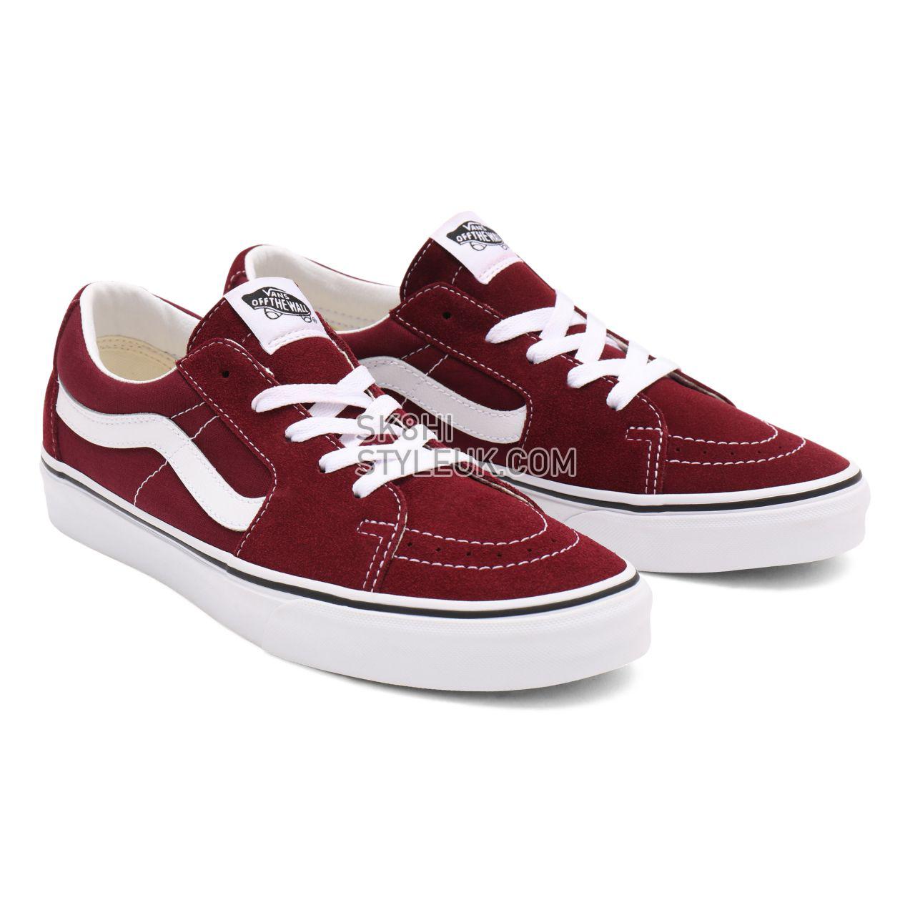 Vans Sk8-Low Red Classic Mens Womens - Port Royale/True White VN0A4UUK5U7 Shoes