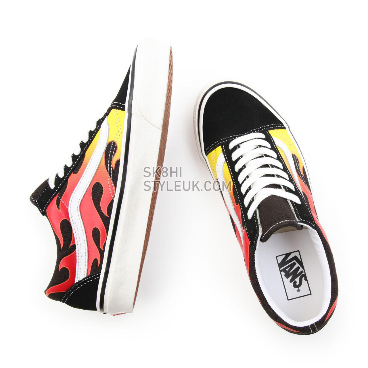 Vans Anaheim Factory Old Skool 36 DX Black Classic Mens Womens - (Anaheim Factory) Epic Flame/Black/True White VN0A54F3423 Shoes