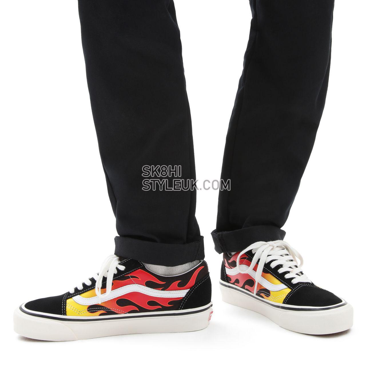 Vans Anaheim Factory Old Skool 36 DX Black Classic Mens Womens - (Anaheim Factory) Epic Flame/Black/True White VN0A54F3423 Shoes