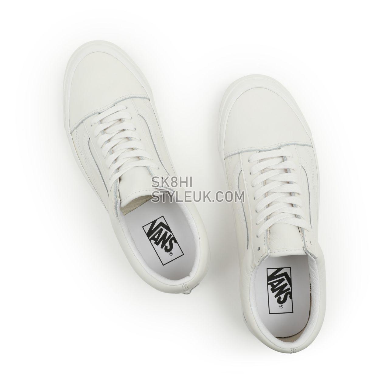 Vans Anaheim Factory Old Skool 36 DX White Classic Mens Womens - (Anaheim Factory) Vintage Leather/Blanc De Blanc VN0A54F38FJ Sh