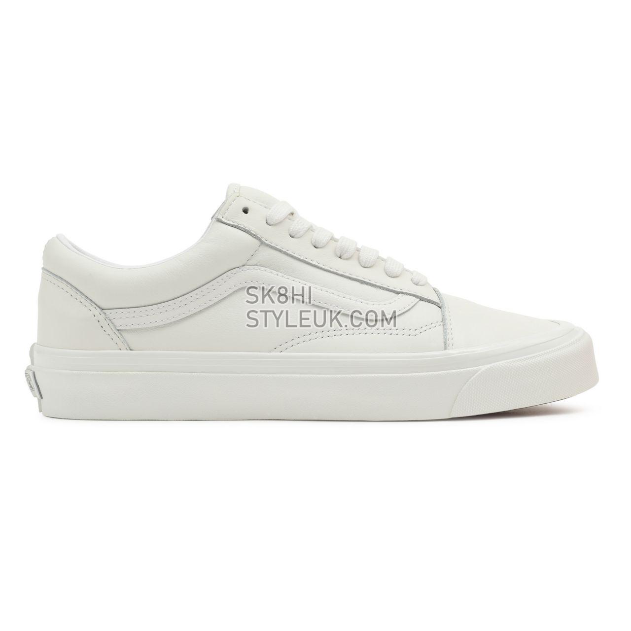 Vans Anaheim Factory Old Skool 36 DX White Classic Mens Womens - (Anaheim Factory) Vintage Leather/Blanc De Blanc VN0A54F38FJ Sh