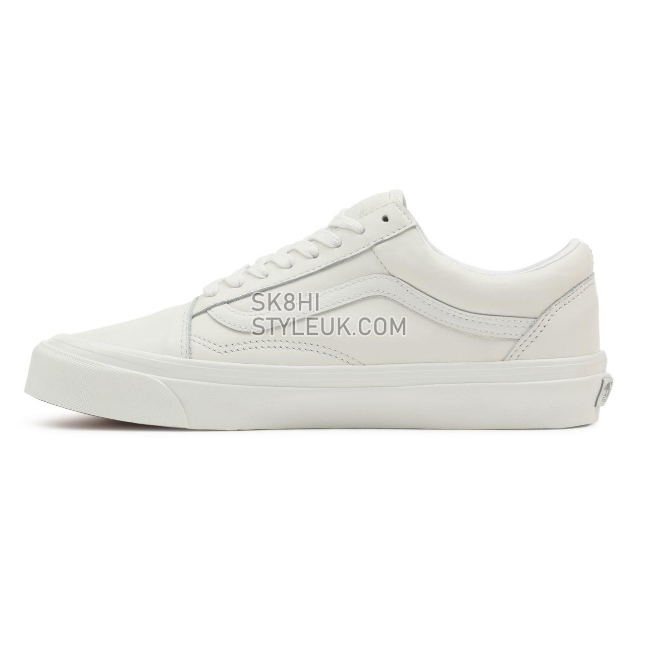 Vans Anaheim Factory Old Skool 36 DX White Classic Mens Womens - (Anaheim Factory) Vintage Leather/Blanc De Blanc VN0A54F38FJ Sh