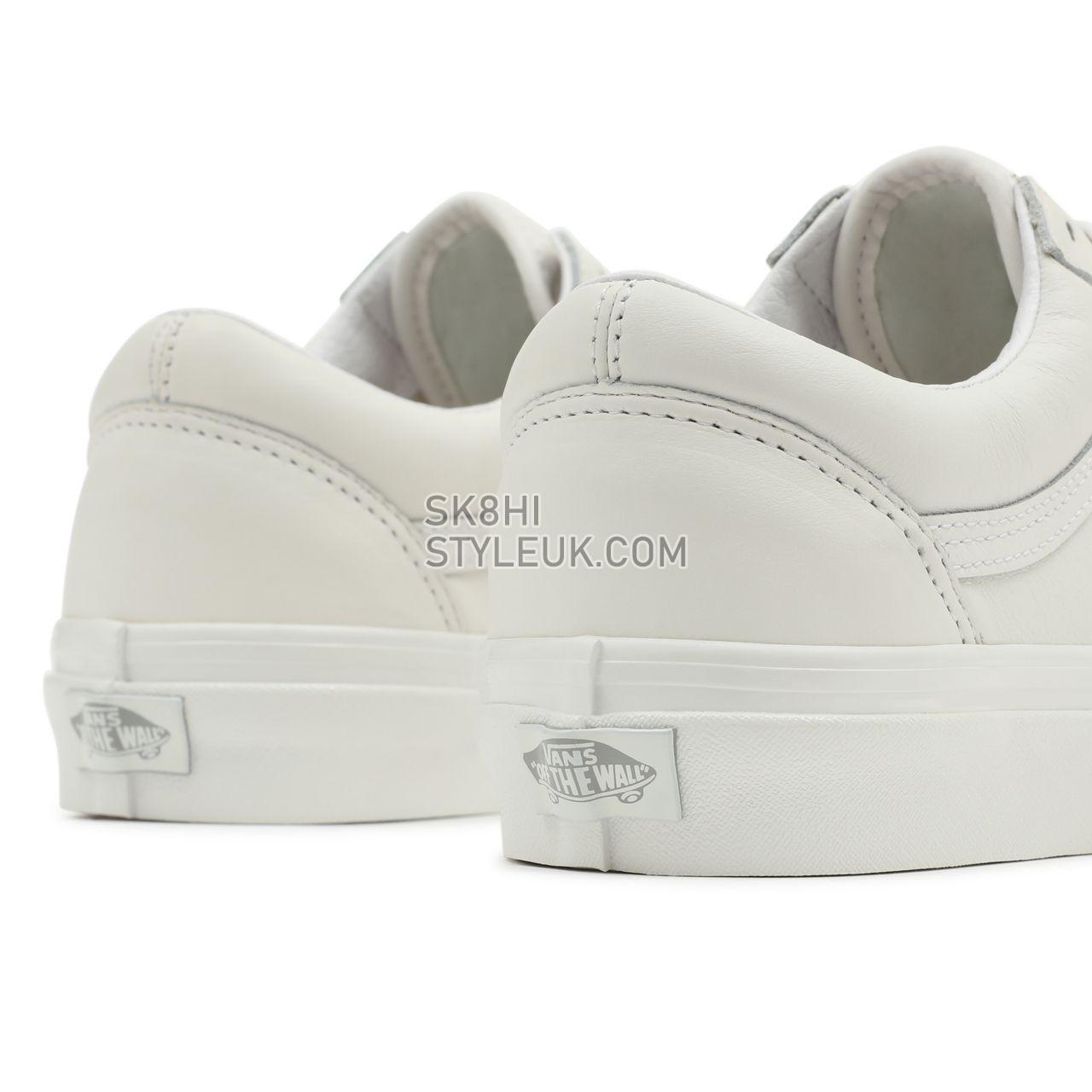 Vans Anaheim Factory Old Skool 36 DX White Classic Mens Womens - (Anaheim Factory) Vintage Leather/Blanc De Blanc VN0A54F38FJ Sh