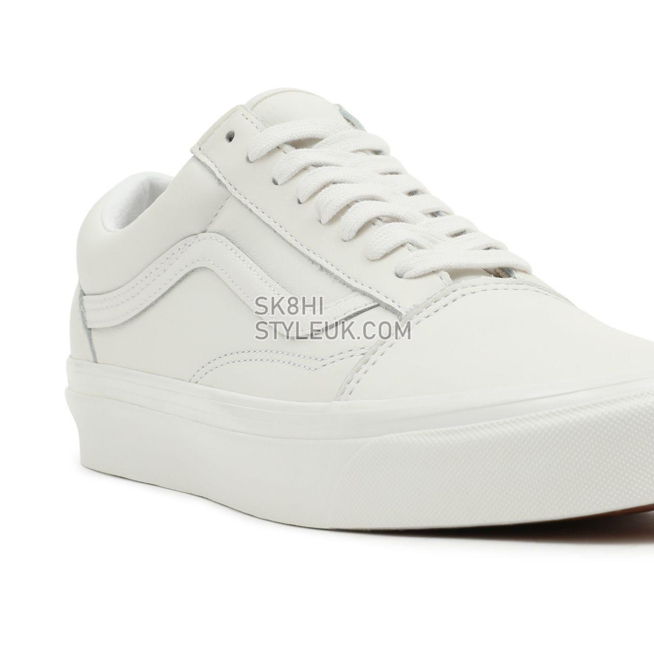 Vans Anaheim Factory Old Skool 36 DX White Classic Mens Womens - (Anaheim Factory) Vintage Leather/Blanc De Blanc VN0A54F38FJ Sh