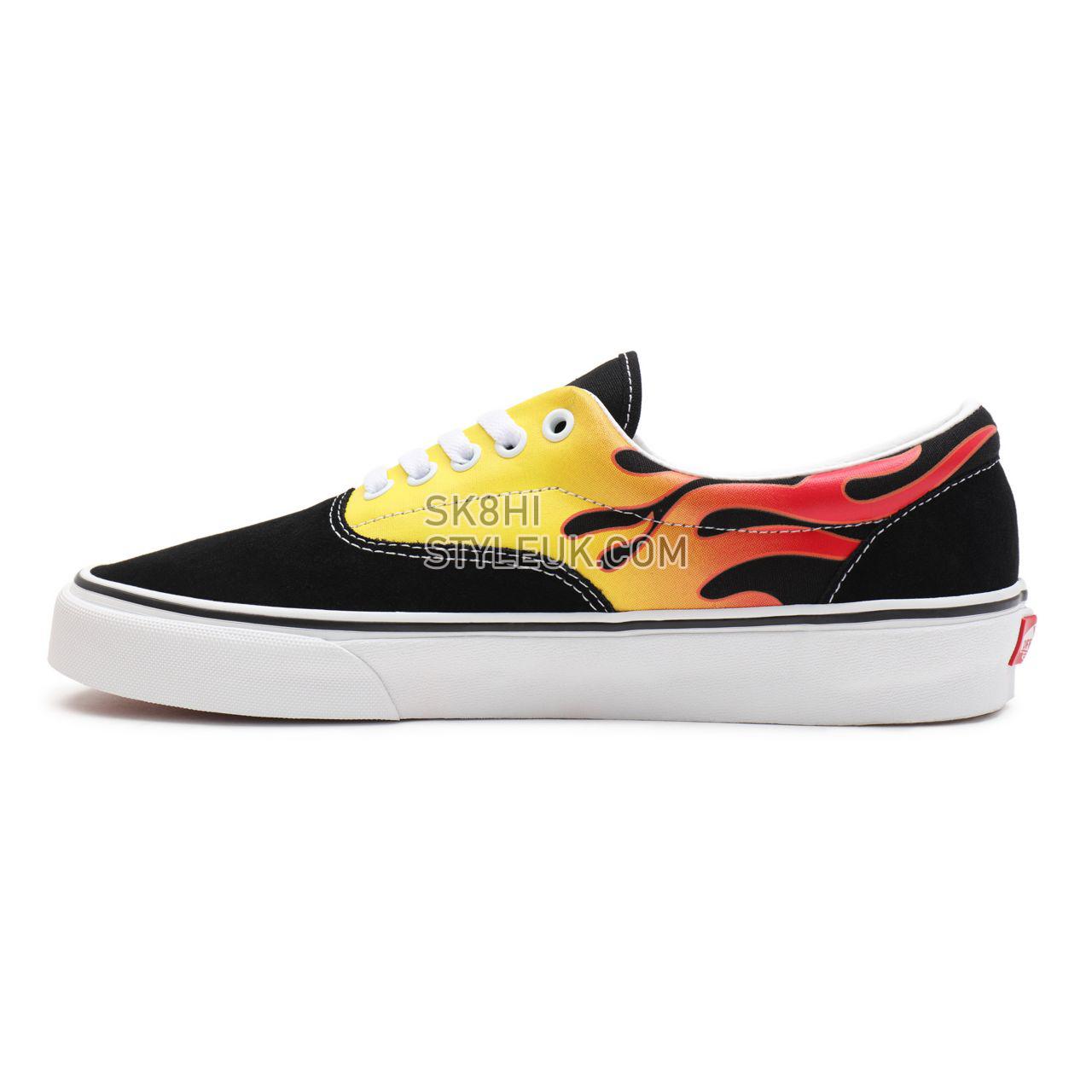 Vans Flame Era Black Classic Mens Womens - (Flame) Black/True White VN0A4BV4XEY Shoes