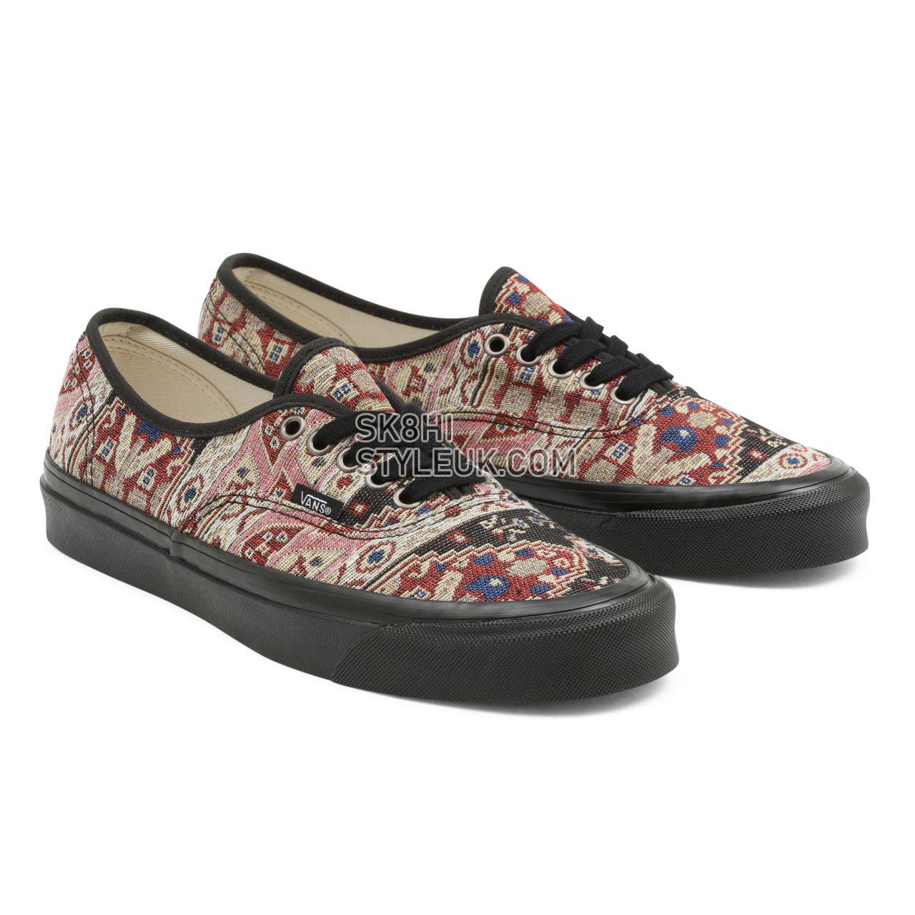 Vans Tapestry Authentic 44 DX Multicolour Classic Mens Womens - (Tapestry) Multi 1/Red VN0A38ENAB7 Shoes