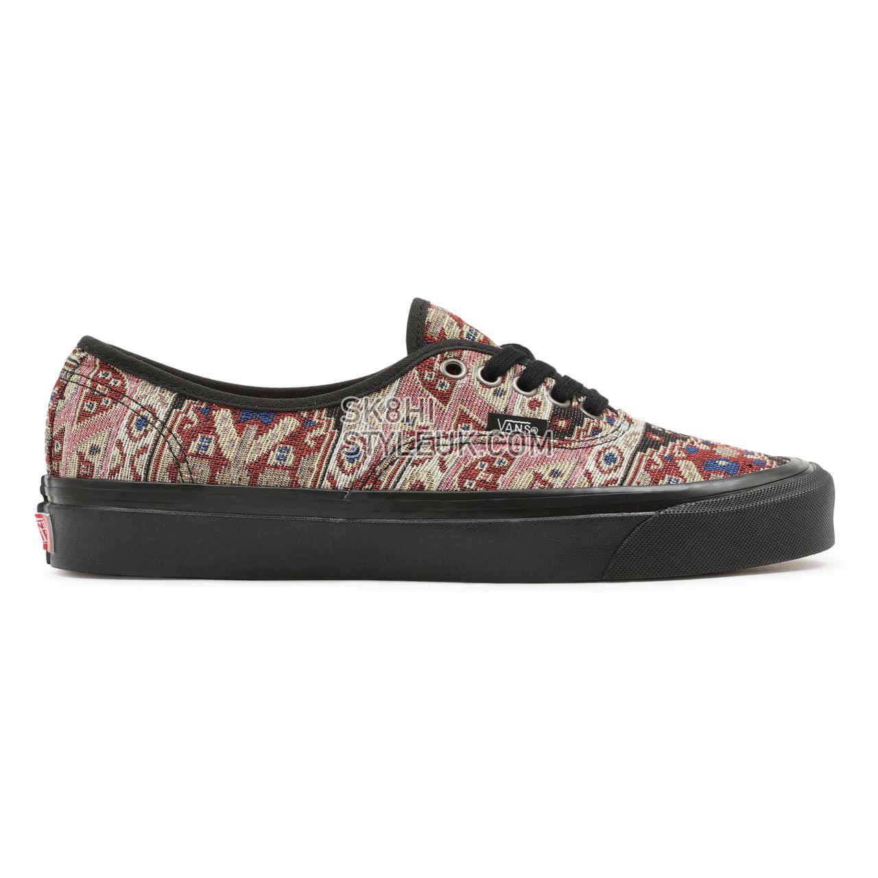 Vans Tapestry Authentic 44 DX Multicolour Classic Mens Womens - (Tapestry) Multi 1/Red VN0A38ENAB7 Shoes