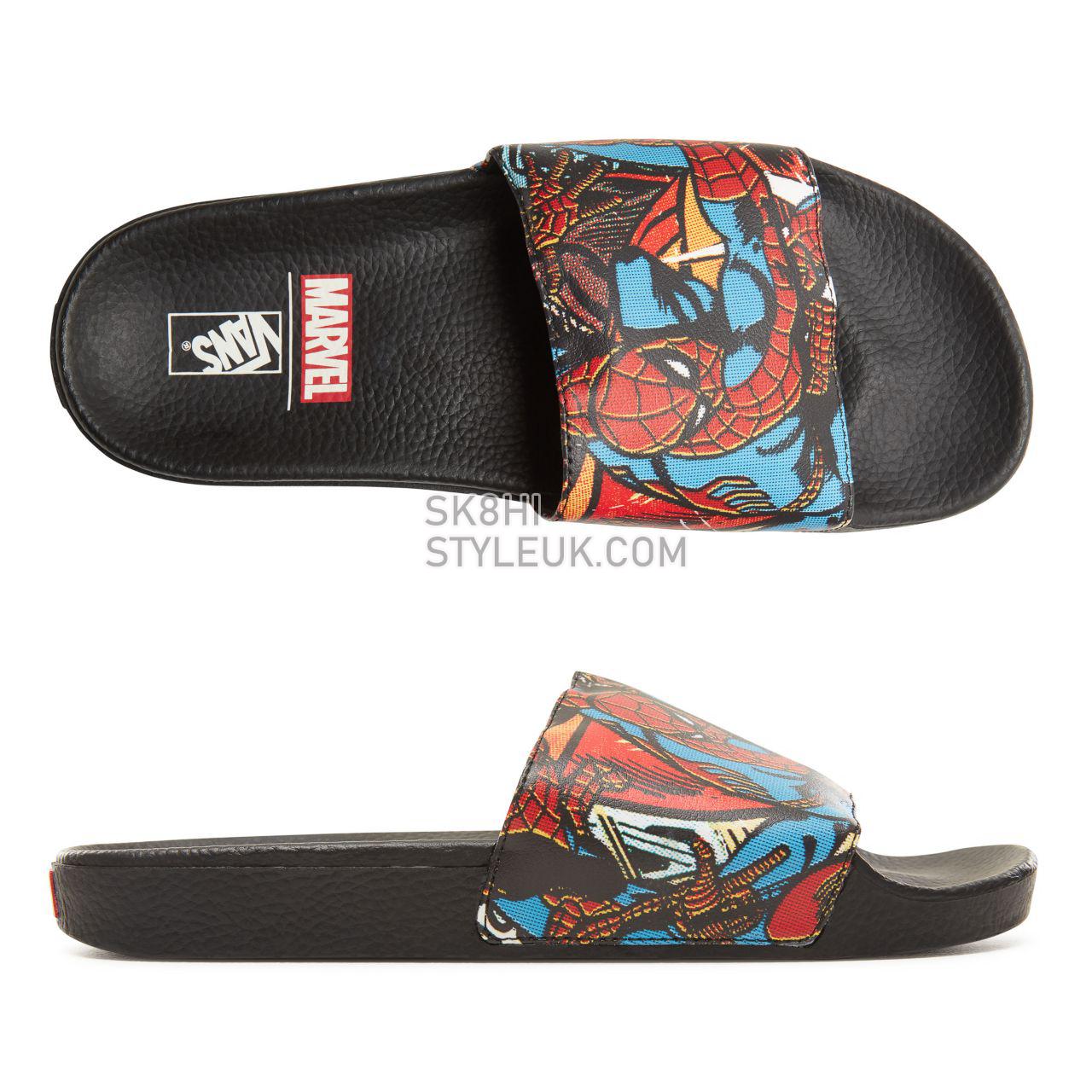 Vans X Marvel Slide-On Classic Mens Womens - (Marvel) Spider-Man/Black V004KI9H7 Shoes