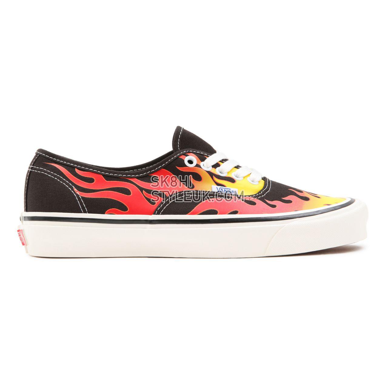 Vans Anaheim Factory Authentic 44 DX Black Classic Mens Womens - (Anaheim Factory) Epic Flame/Black/True White VN0A38EN423 Shoes