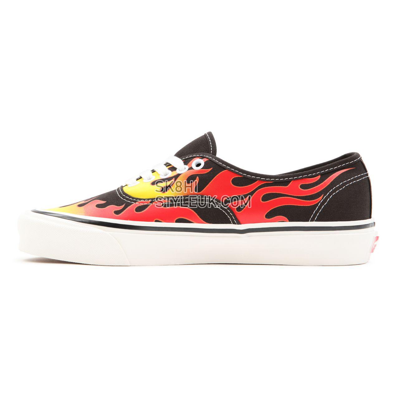 Vans Anaheim Factory Authentic 44 DX Black Classic Mens Womens - (Anaheim Factory) Epic Flame/Black/True White VN0A38EN423 Shoes