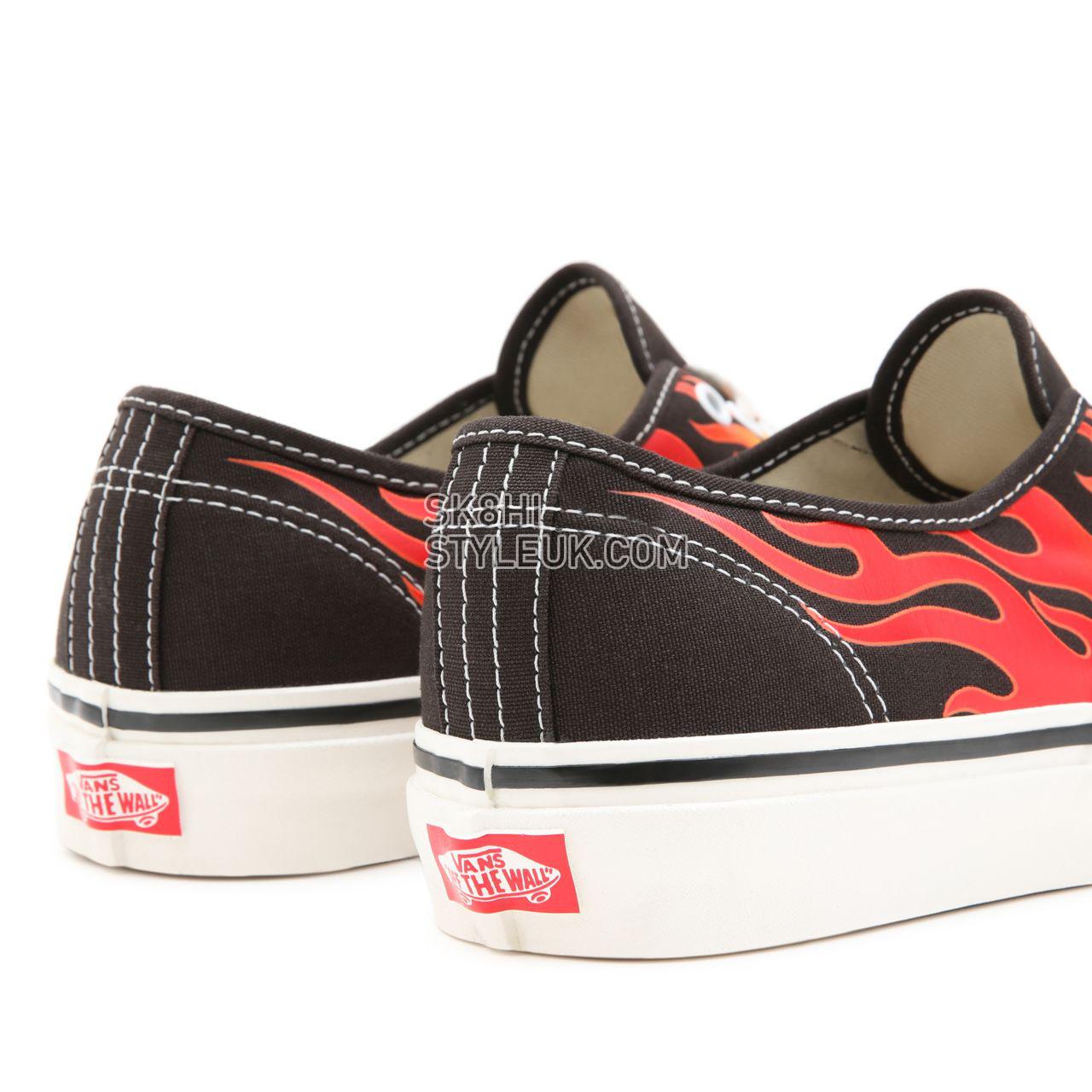 Vans Anaheim Factory Authentic 44 DX Black Classic Mens Womens - (Anaheim Factory) Epic Flame/Black/True White VN0A38EN423 Shoes