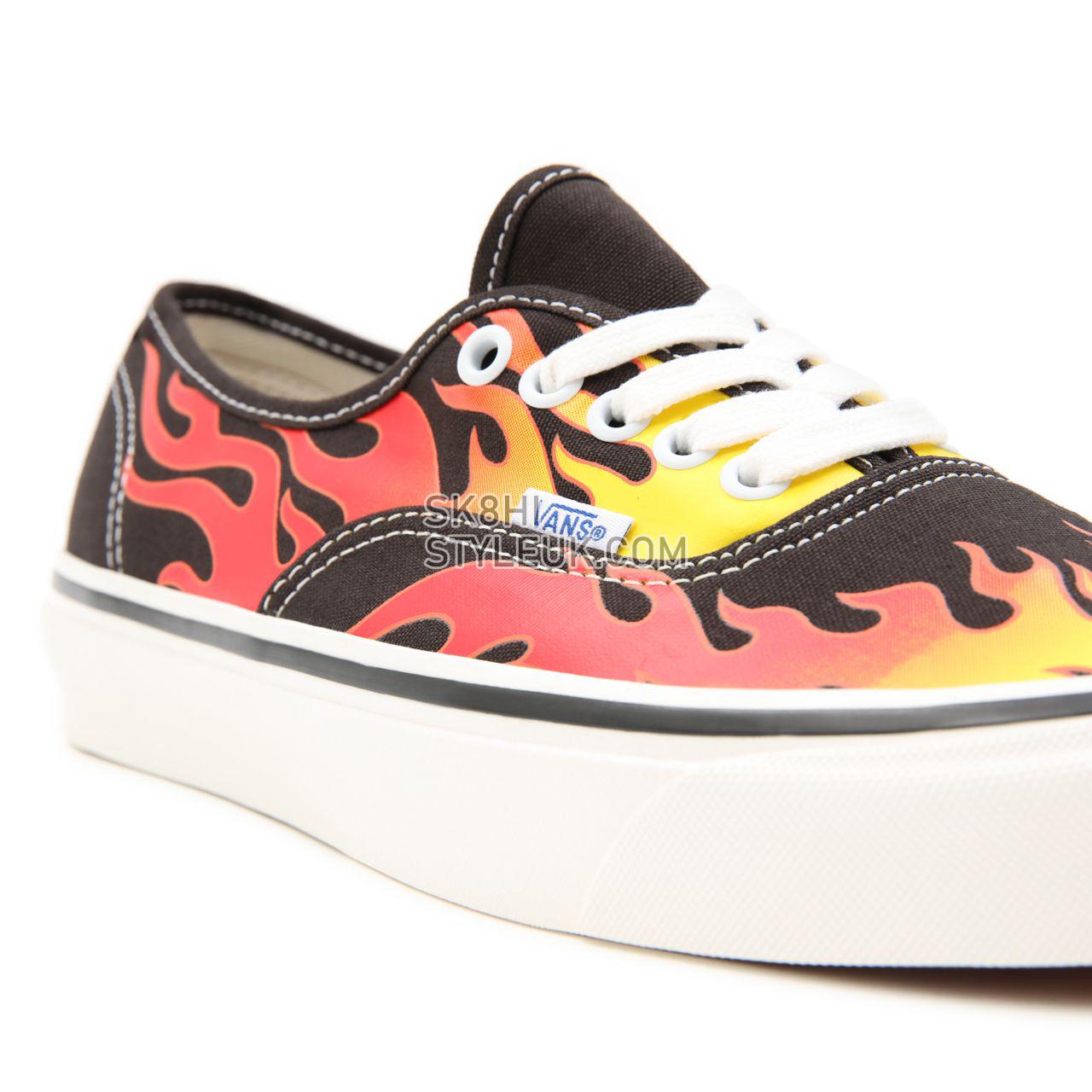 Vans Anaheim Factory Authentic 44 DX Black Classic Mens Womens - (Anaheim Factory) Epic Flame/Black/True White VN0A38EN423 Shoes