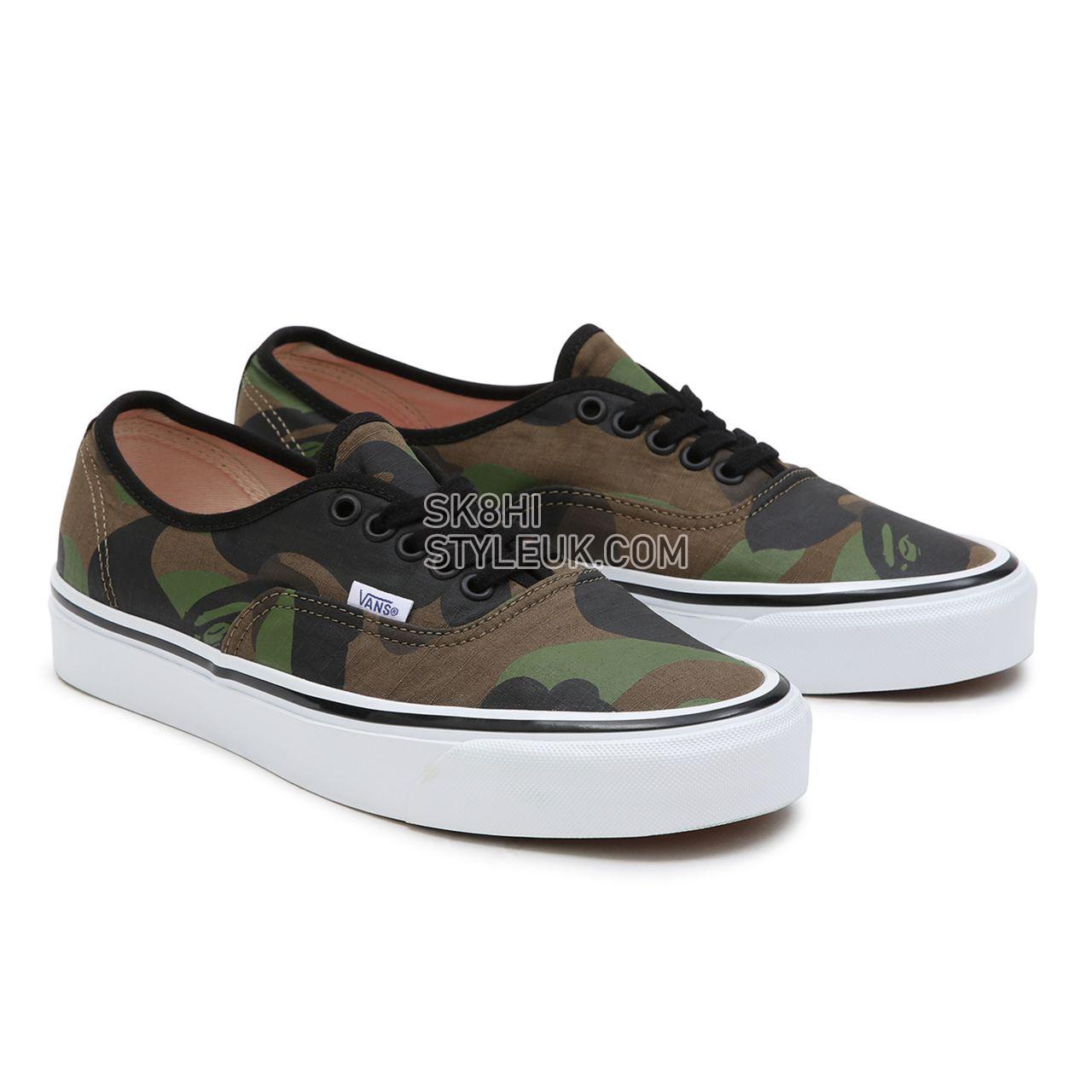 Vans x BAPE Authentic  44 DX Green Classic Mens Womens - (Vans X Bape) Og Camo Green VN0A38EN7BC Shoes