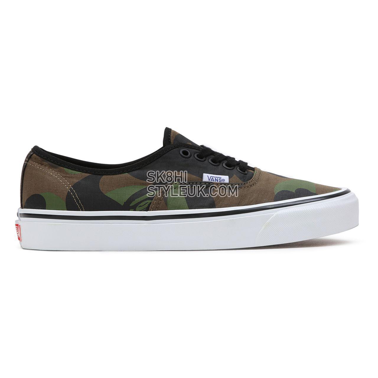 Vans x BAPE Authentic  44 DX Green Classic Mens Womens - (Vans X Bape) Og Camo Green VN0A38EN7BC Shoes