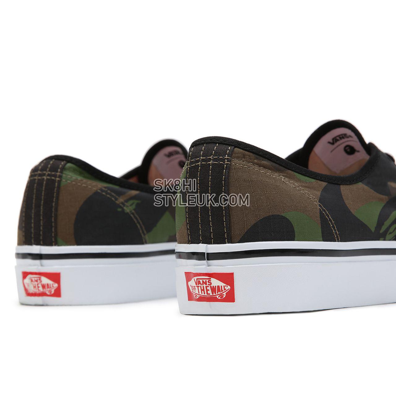 Vans x BAPE Authentic  44 DX Green Classic Mens Womens - (Vans X Bape) Og Camo Green VN0A38EN7BC Shoes