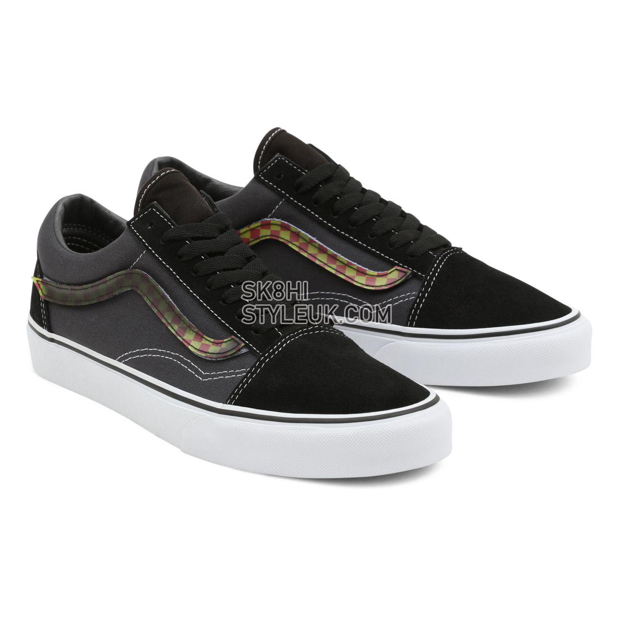 Vans Lenticular Sidestripe Old Skool Black Classic Mens Womens - (Lenticular Sidestripe) Black/Asphalt VN0A5KRF93W Shoes