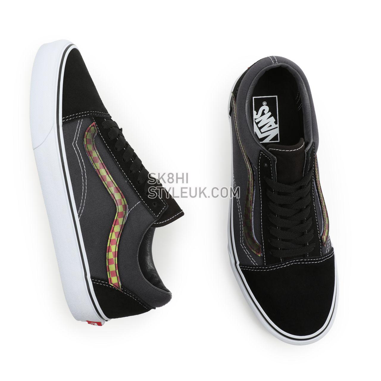 Vans Lenticular Sidestripe Old Skool Black Classic Mens Womens - (Lenticular Sidestripe) Black/Asphalt VN0A5KRF93W Shoes