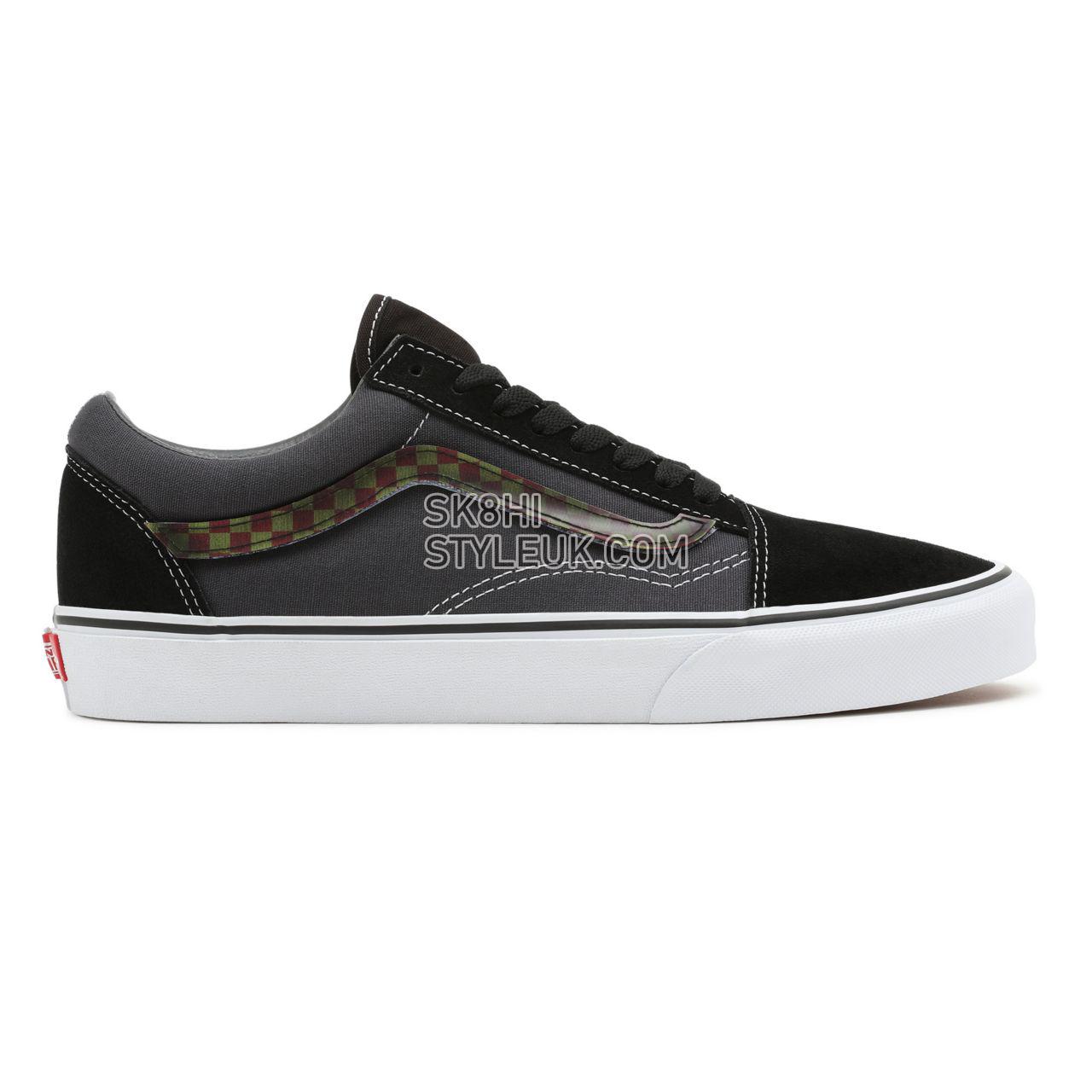 Vans Lenticular Sidestripe Old Skool Black Classic Mens Womens - (Lenticular Sidestripe) Black/Asphalt VN0A5KRF93W Shoes