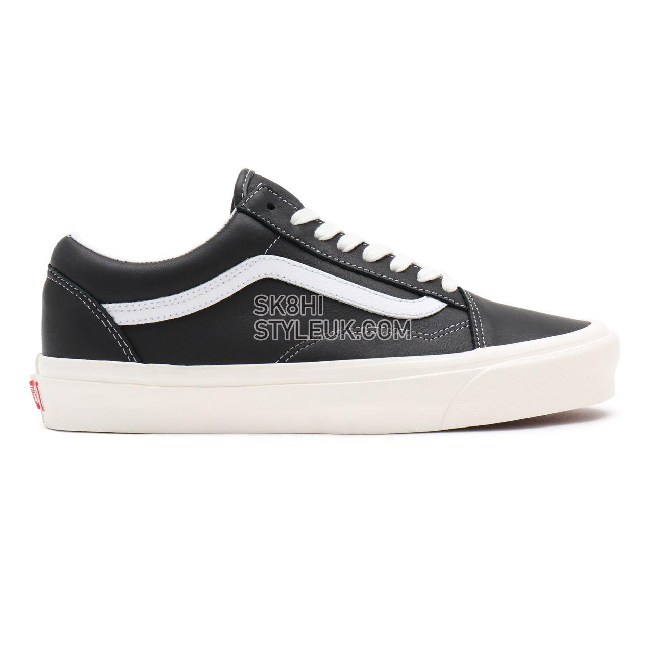 Vans Anahiem Factory Old Skool 36 DX Black Classic Mens Womens - (Anaheim Factory) black/leather VN0A54F3103 Shoes