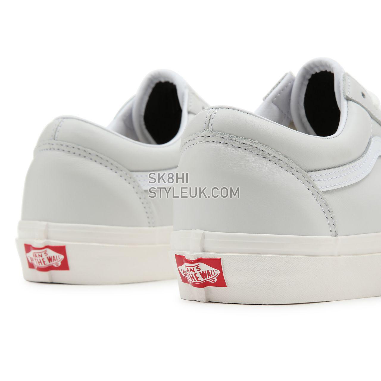 Vans Anaheim Factory Old Skool 36 DX White Classic Mens Womens - (Anaheim Factory) True White/Leather VN0A54F3104 Shoes