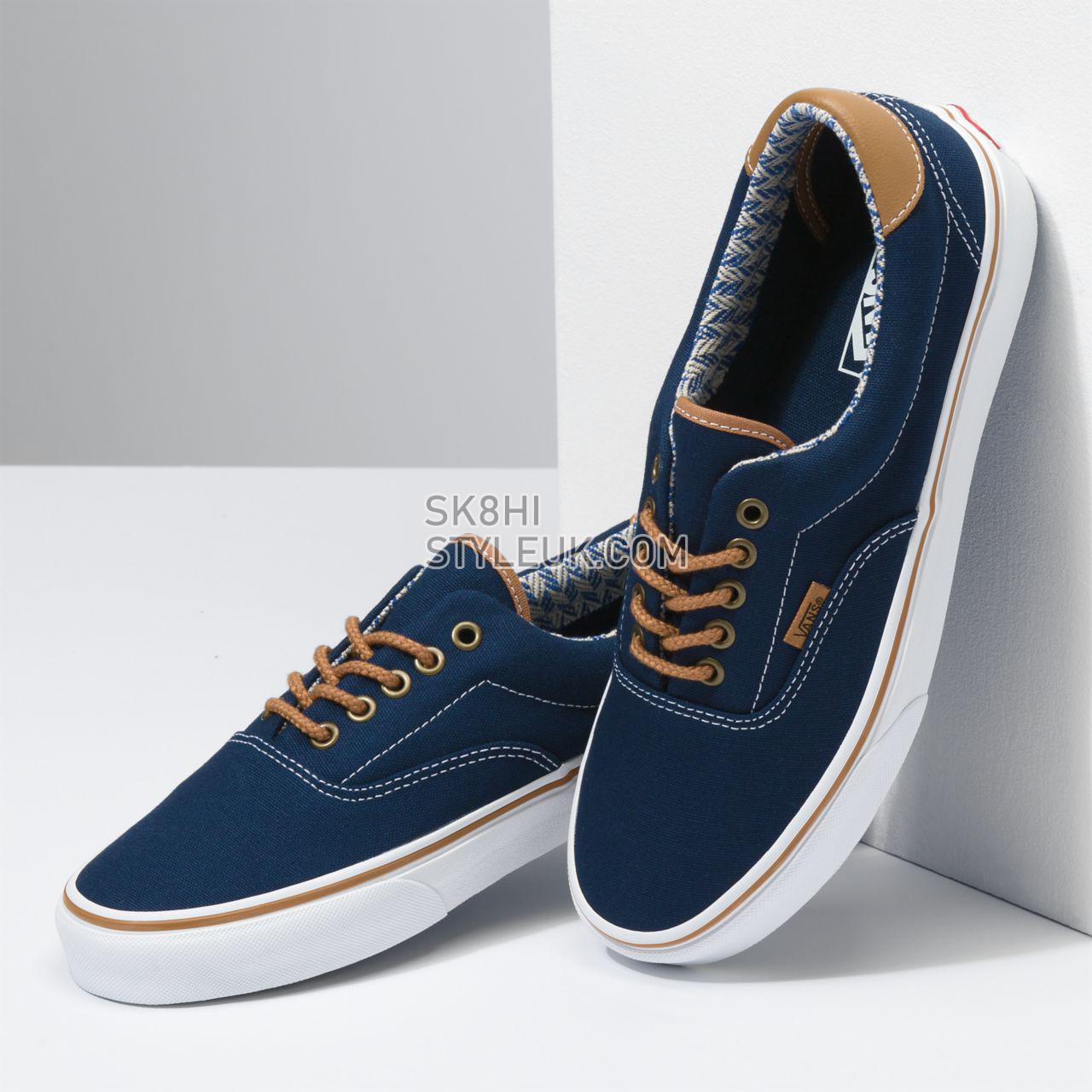 Vans C&L Era 59 Blue Classic Mens Womens - (C&L) navy/chevron VN0A34589ME Shoes