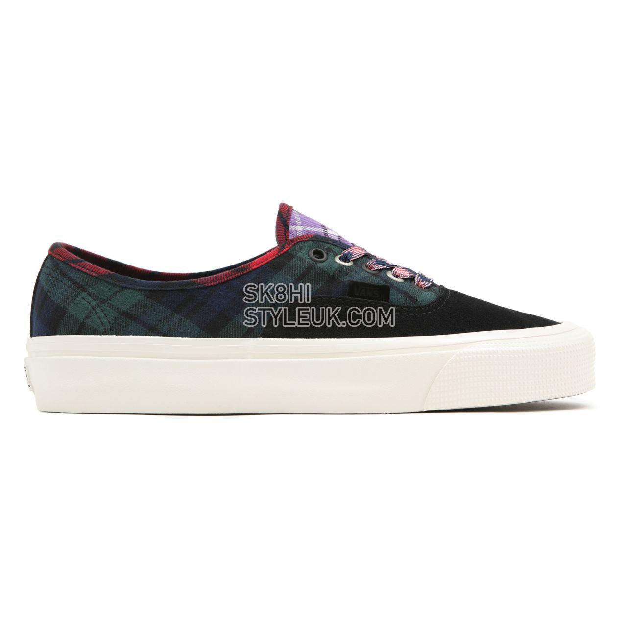 Vans Anaheim Factory Authentic 44 DX Black Classic Mens Womens - (Anaheim Factory) Plaid Mix/Black VN0A5KX48EL Shoes