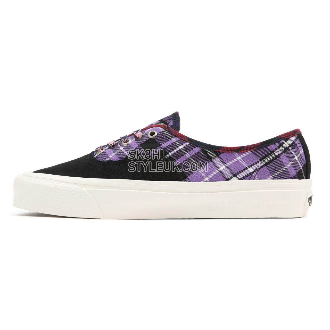 Vans Anaheim Factory Authentic 44 DX Black Classic Mens Womens - (Anaheim Factory) Plaid Mix/Black VN0A5KX48EL Shoes