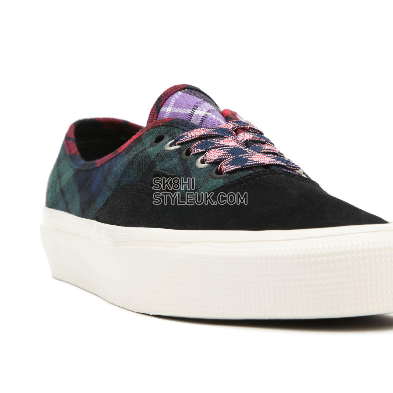 Vans Anaheim Factory Authentic 44 DX Black Classic Mens Womens - (Anaheim Factory) Plaid Mix/Black VN0A5KX48EL Shoes