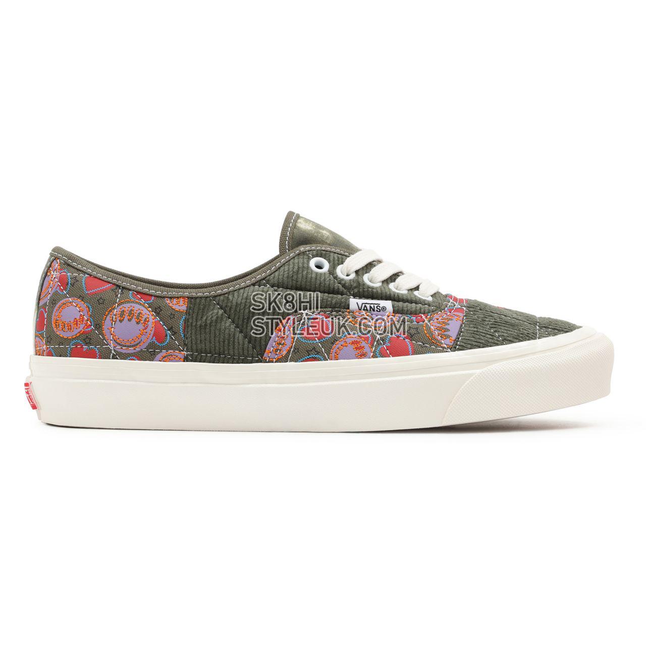 Vans Anaheim Factory Authentic 44 DX Green Classic Mens Womens - (Anaheim Factory) Positivity Patchwork/Grape Leaf VN0A54F98F9 S