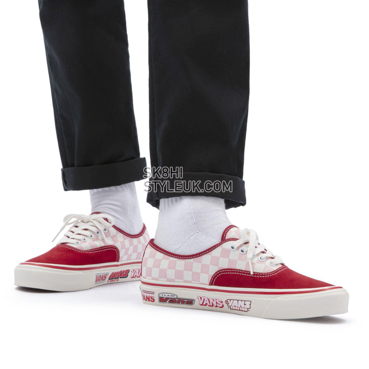 Vans Anaheim Factory Authentic 44 DX Red Classic Mens Womens - (Anaheim Factory) Freestyle/Chili Pepper VN0A5KX48EK Shoes