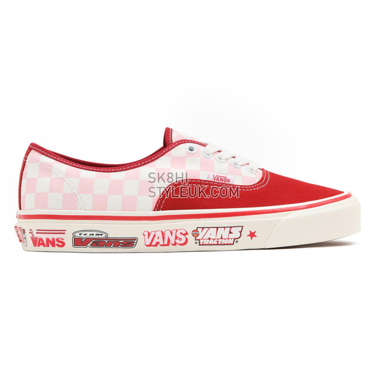 Vans Anaheim Factory Authentic 44 DX Red Classic Mens Womens - (Anaheim Factory) Freestyle/Chili Pepper VN0A5KX48EK Shoes